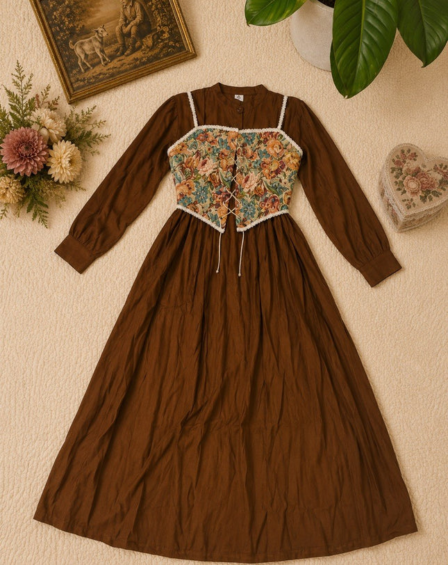 The Heirloom Brown Dress