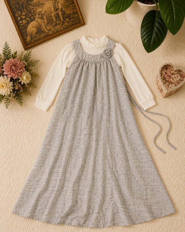 Casual Grey Maxi Jumper