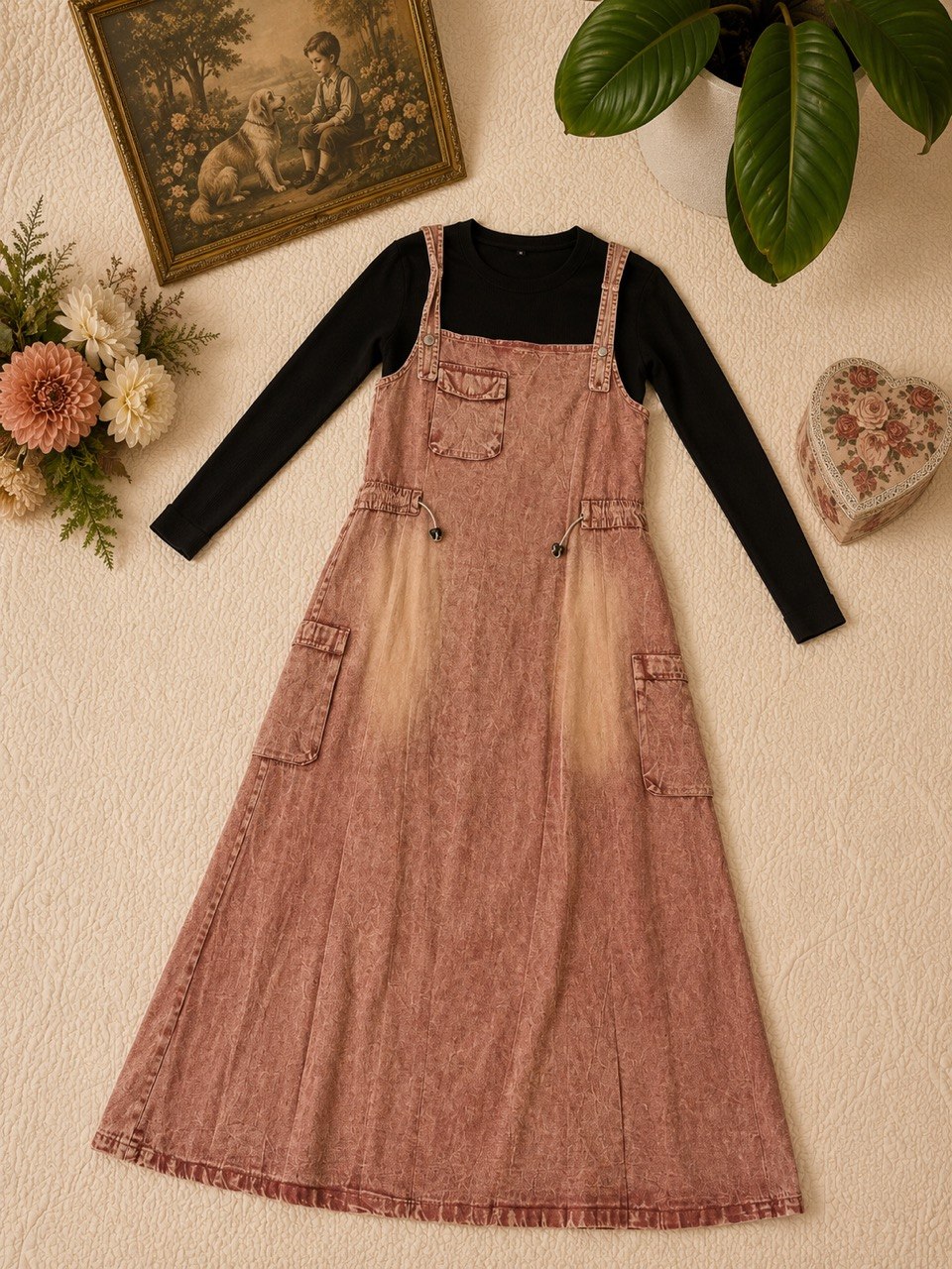 Cinder Pocket Maxi Pinafore