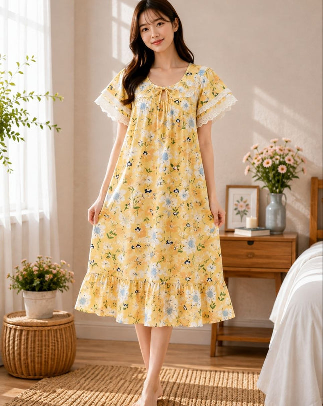 Soft Cotton Lace Maxi