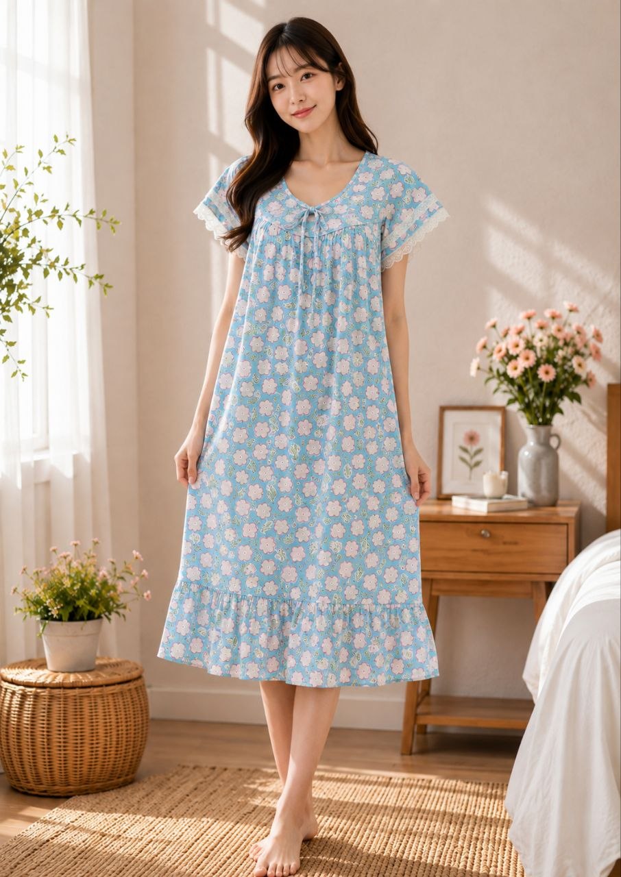 Soft Cotton Lace Maxi