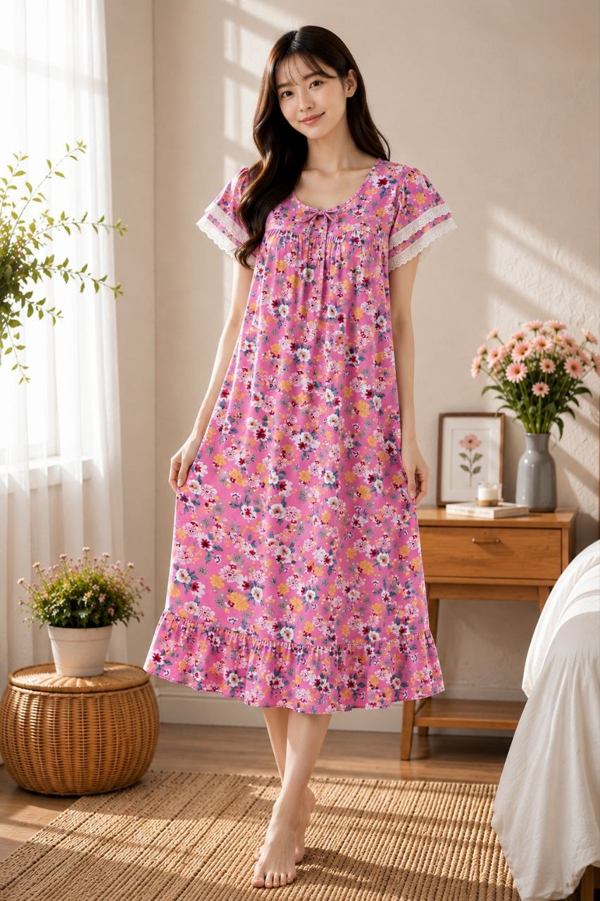 Soft Cotton Lace Maxi