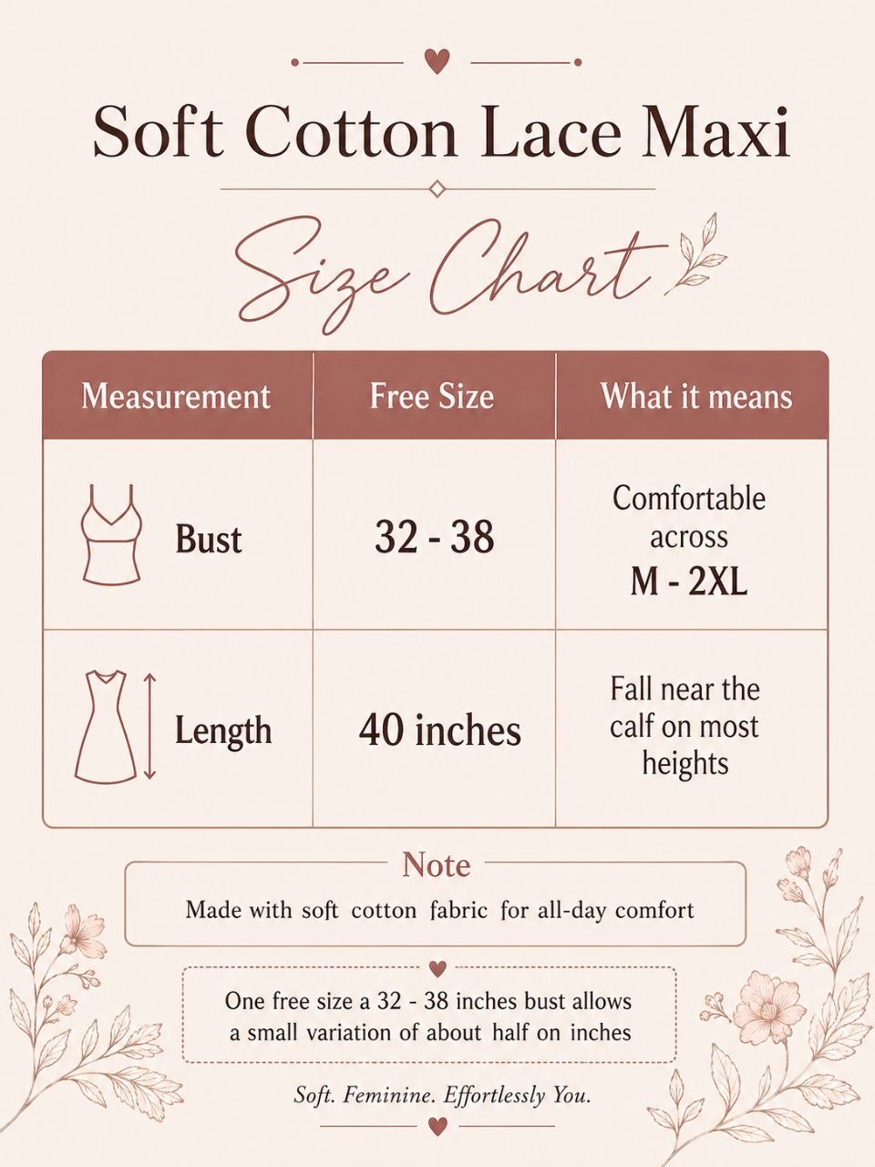 Soft Cotton Lace Maxi