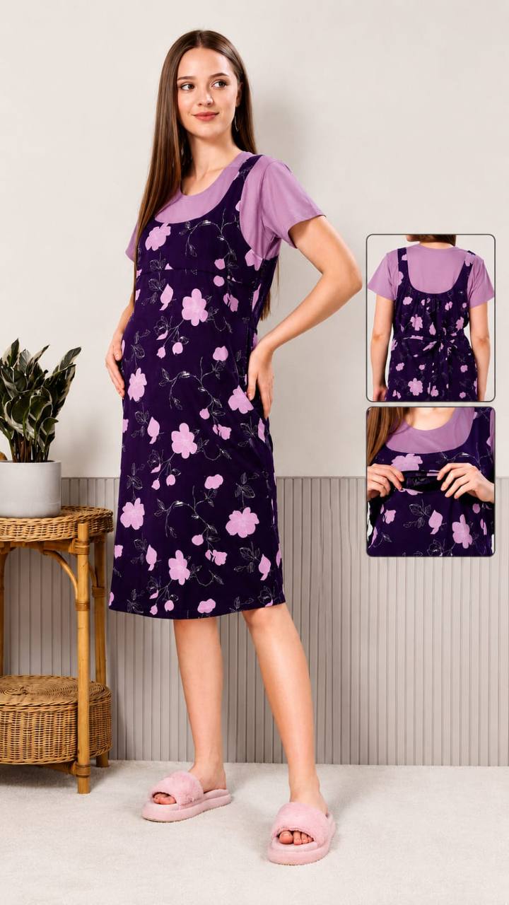 MumEase Printed Nighty