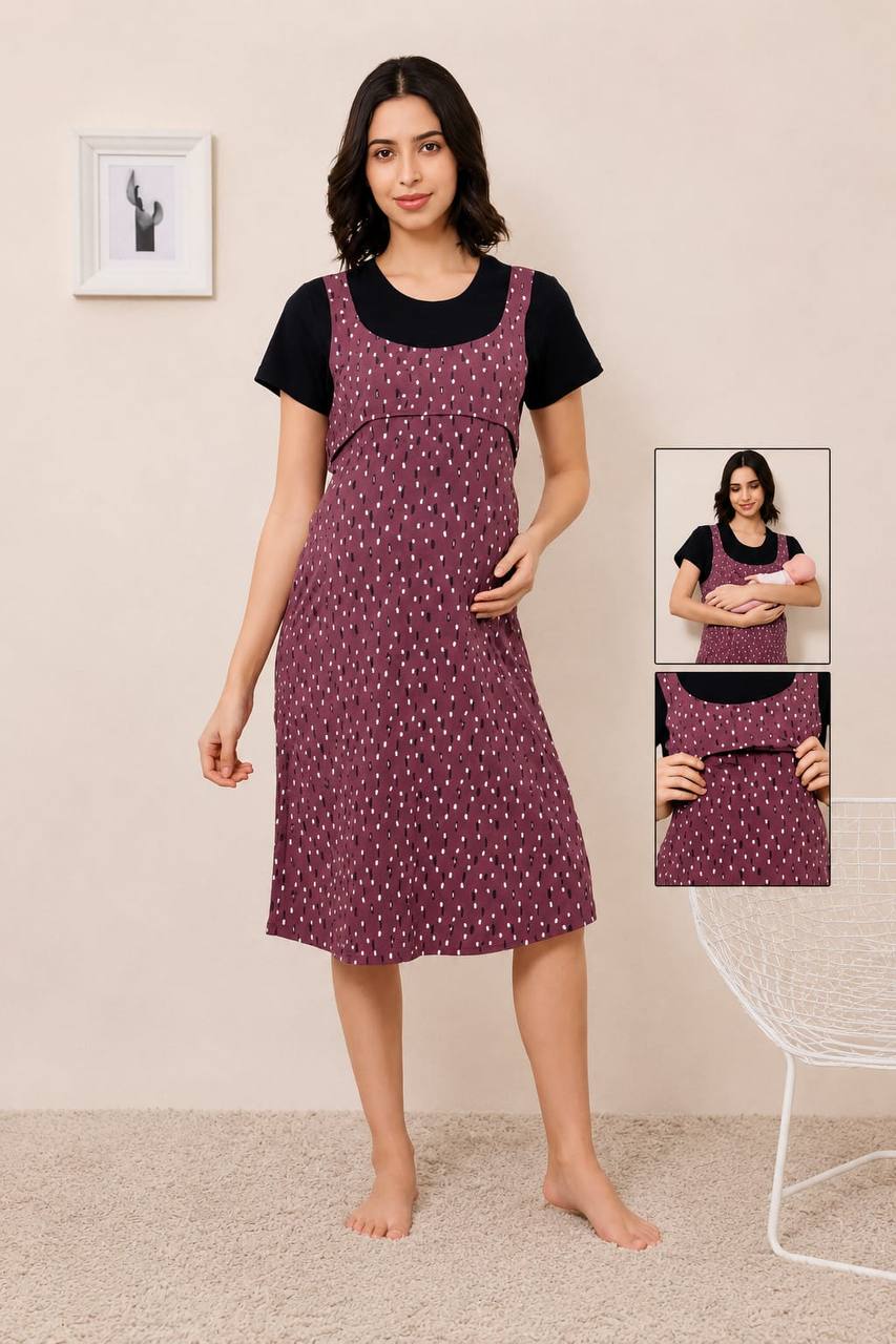 MumEase Printed Nighty