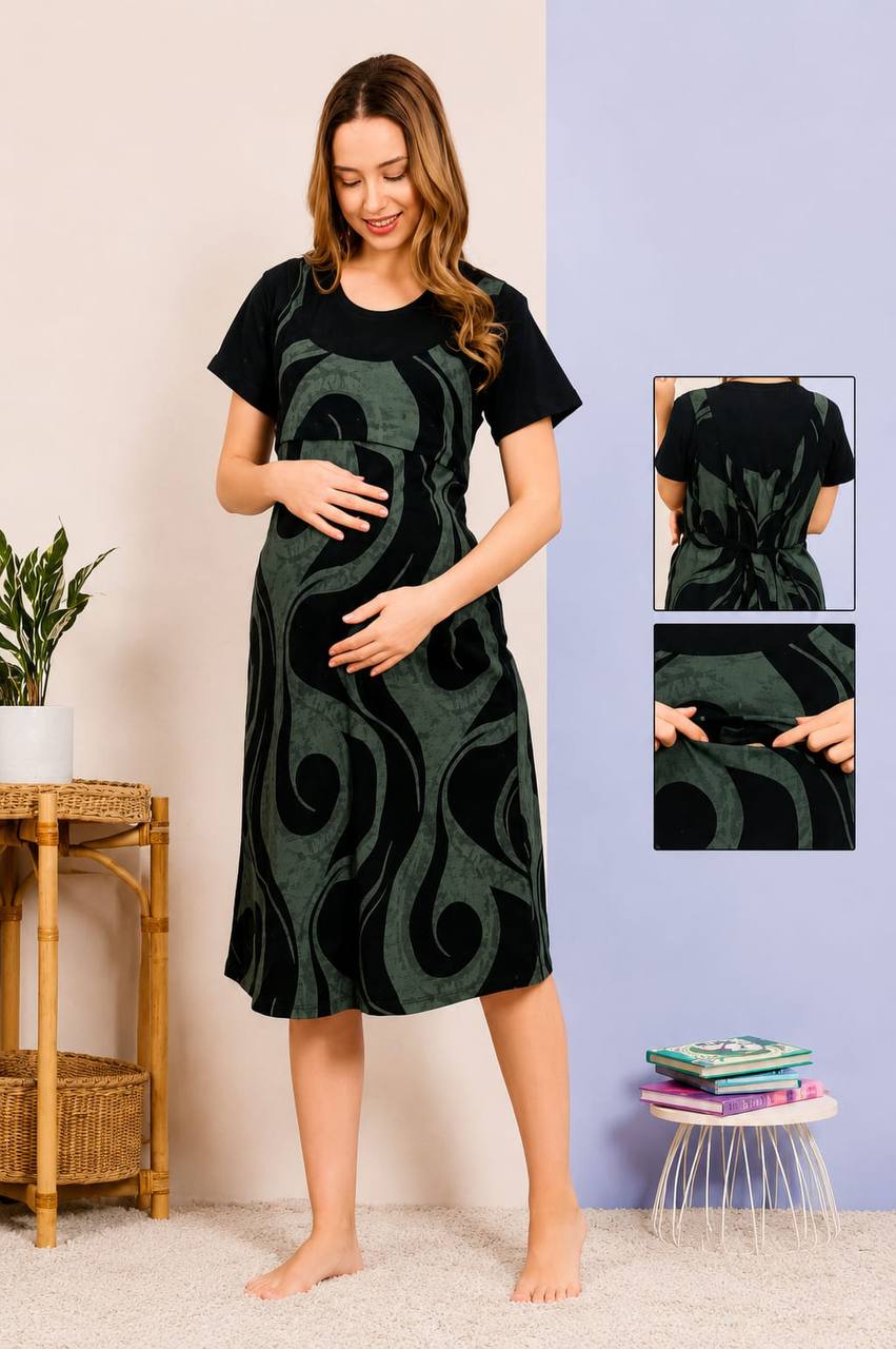 MumEase Printed Nighty