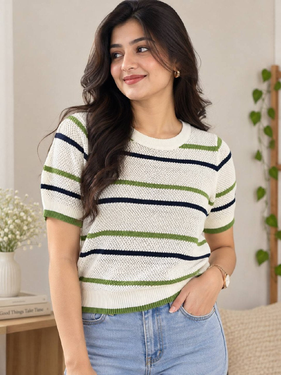 Korean Strip Top