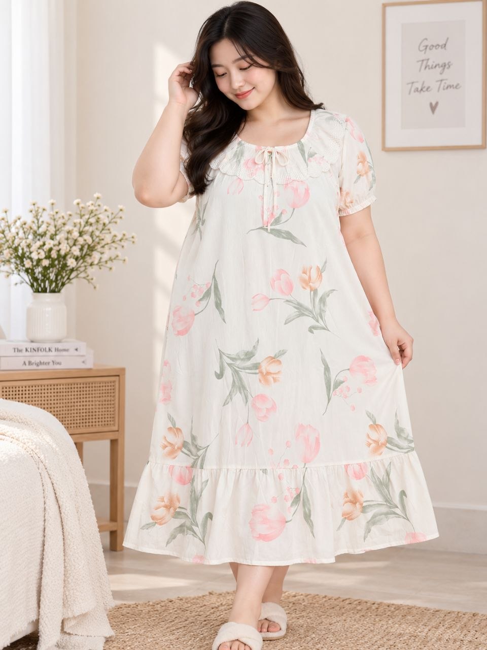 Lace Floral Maxi