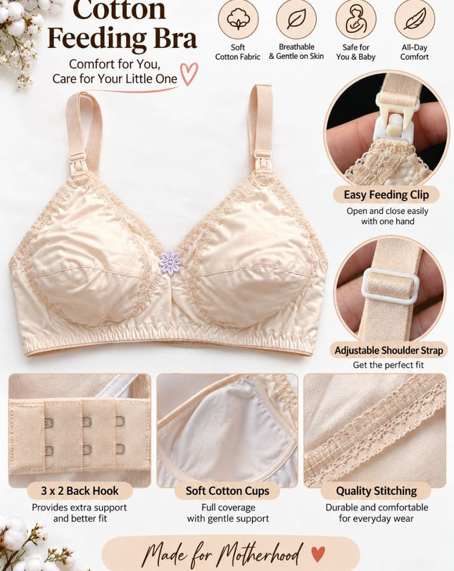 Cotton Feeding Bra