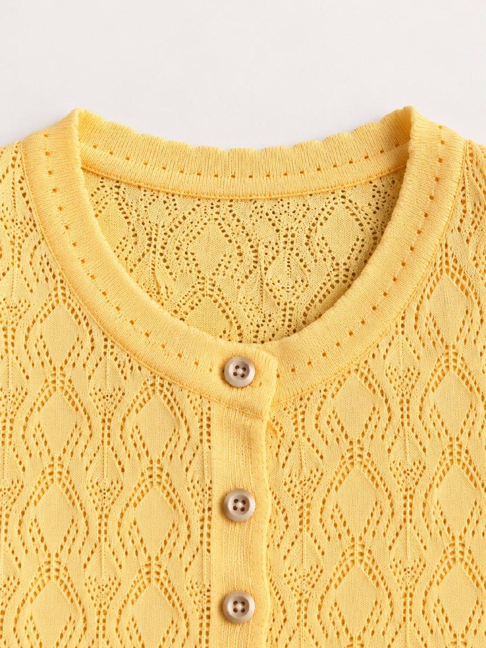 Lemon Lace Knit Top