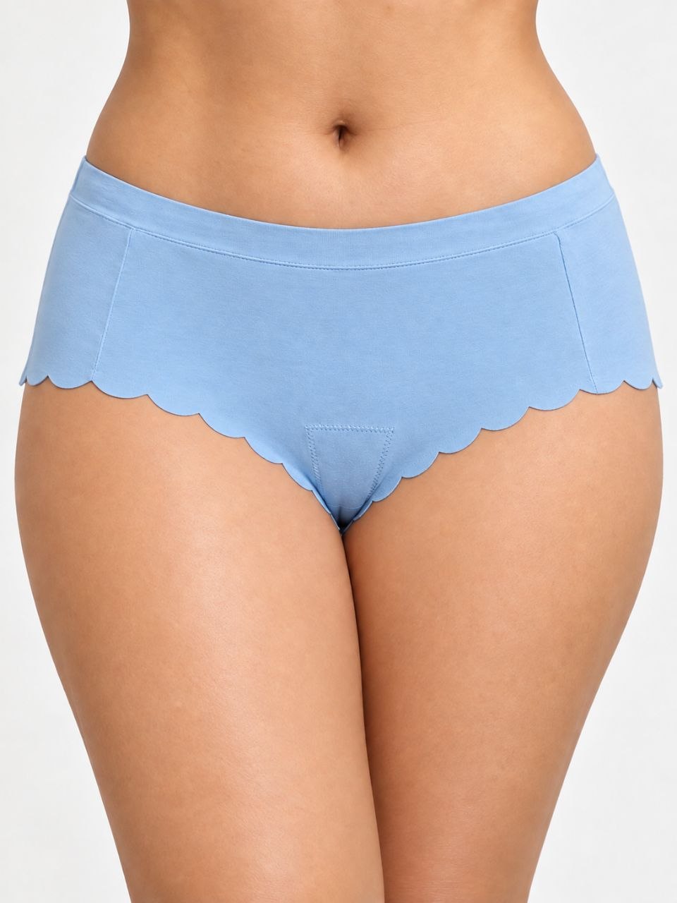 Seamless Cotton Scallop Panties