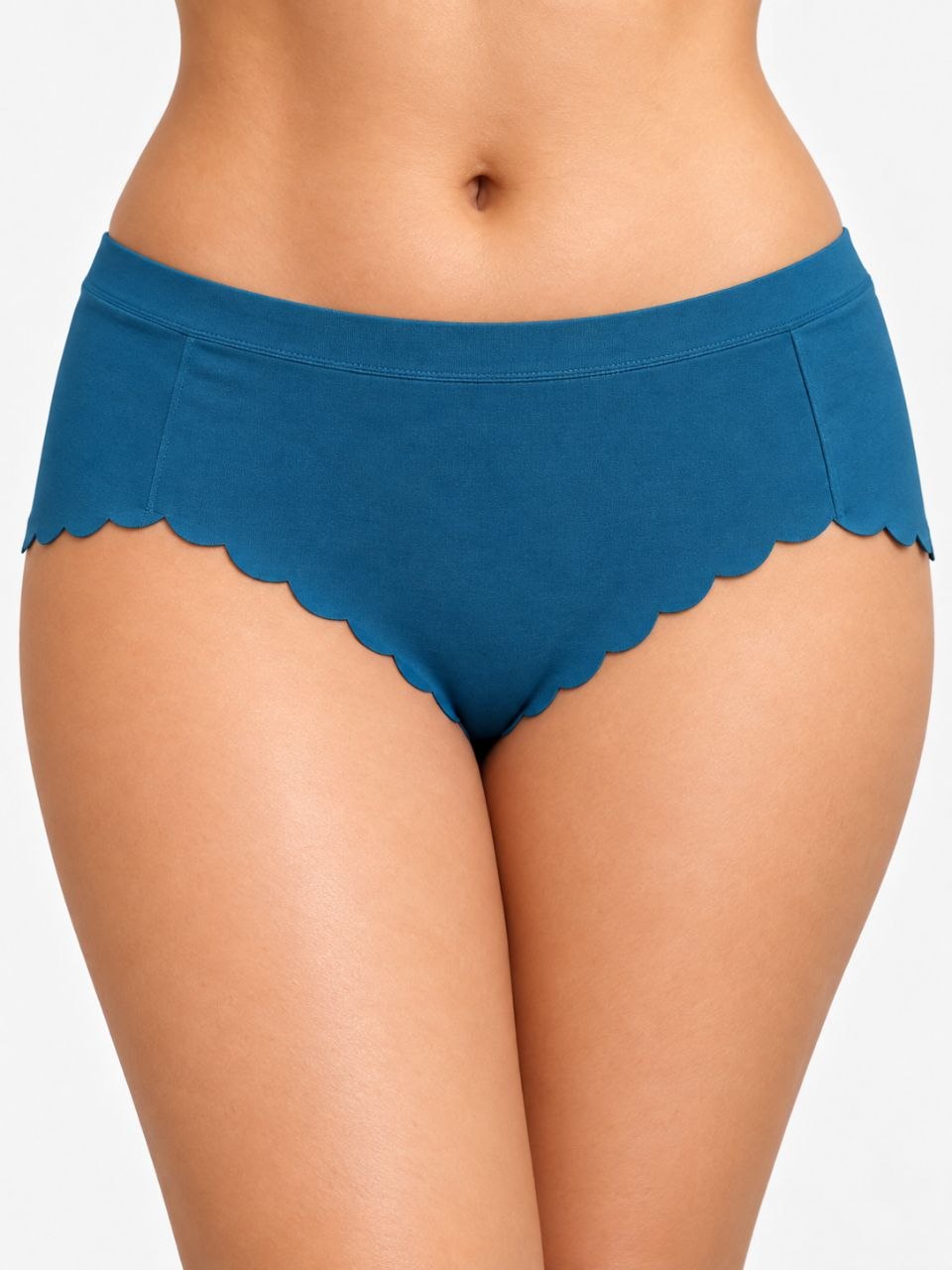 Seamless Cotton Scallop Panties