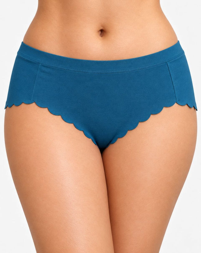 Seamless Cotton Scallop Panties