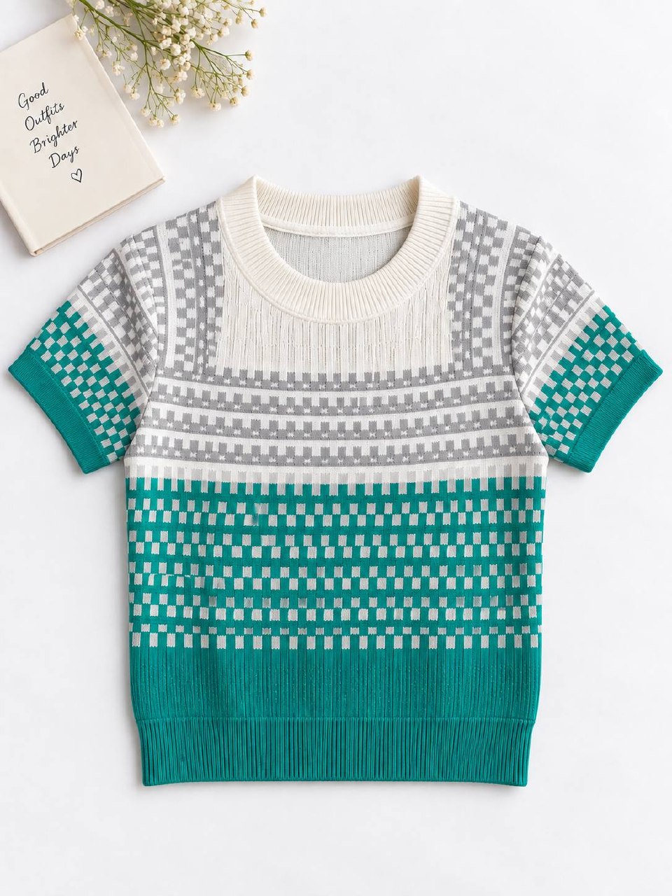 Teal Harmony Knit Top