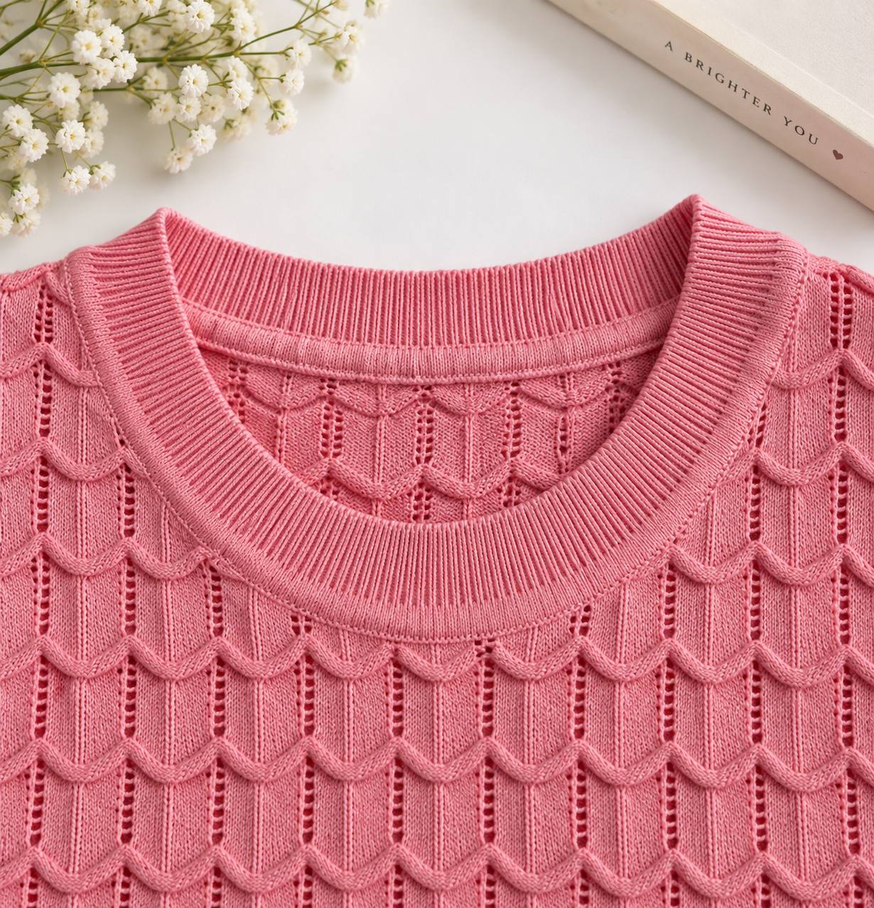 Roselle Textured Top
