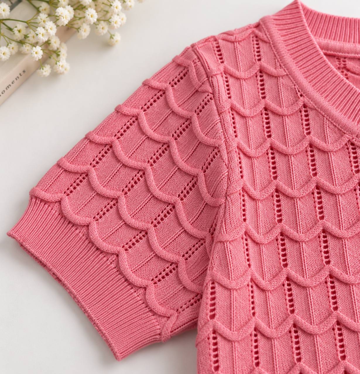Roselle Textured Top