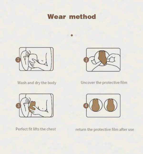 Adhesive Lift Up Invisible Bra - Image 5